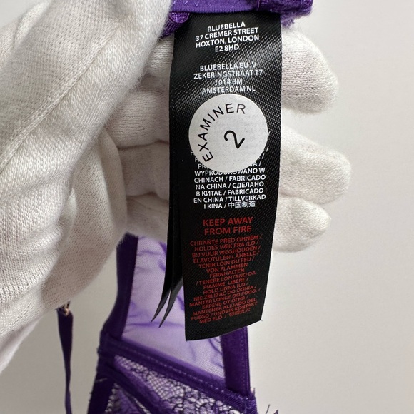BlueBella NWT, Purple Lace Bra, Coquette, Zesty, Confidently Sexy 34C - Picture 12 of 12